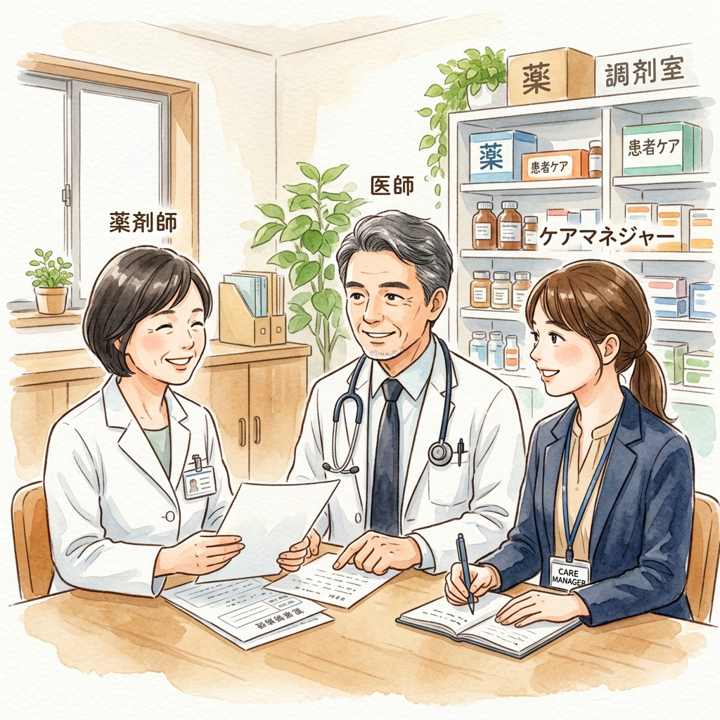 多職種連携の様子