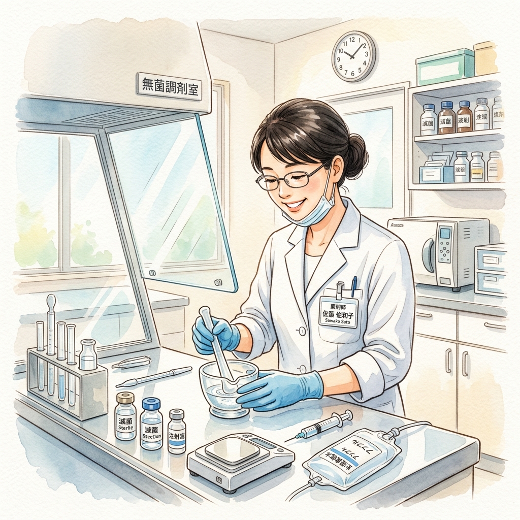 無菌調剤室の様子